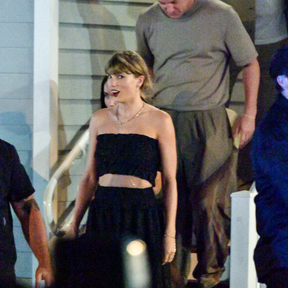 Taylor Swift, Channing Tatum et Zoé Kravitz - Répétitions du mariage de Jack Antonoff et Margaret Qualley, Black Whale Bar & Fish House à Beach Haven, New Jersey. Taylor Swift, Channing Tatum, Zoe Kravitz, Lana Del Rey, Cara Delevingne font partie des invités, tout comme la mère de Margaret, Andie MacDowell, son père, Paul Qualley, son frère, Justin Qualley, de sa sour Rainey Qualley accompagnée de son petit ami Kane Ritchotte.