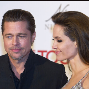 Brad Pitt et Angelina Jolie à Madrid pour la Première du film The Tourist.