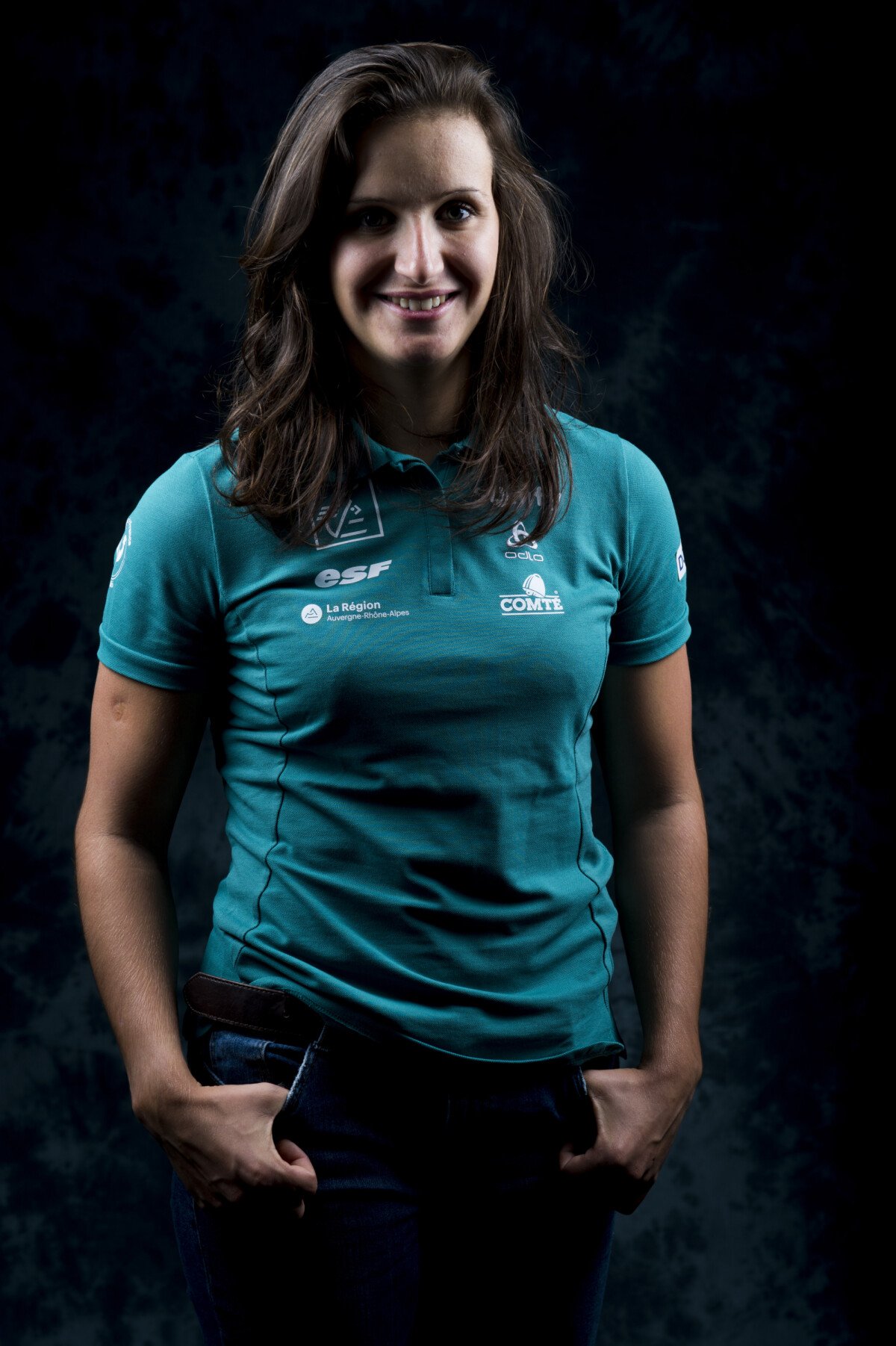 Photo : Julia Simon, Biathlon - Rendez-vous en studio des équipes de France  de ski. Le 14 octobre 2019 © JB Autissier / Panoramic / Bestimage -  Purepeople