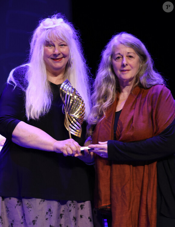 Yolande Moreau (Valois du scénario pour La Fiancée du poète de Yolande Moreau), Frédérique Moreau - Cérémonie de clôture de la 16ème édition du festival du film francophone (FFA) de Angoulême le 27 aout 2023. © Coadic Guirec/Bestimage 