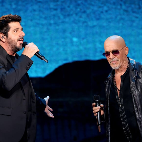 Exclusif - Patrick Fiori et Florent Pagny - Enregistrement de l'émission "Avec Florent, tout le monde ELA" à La Seine Musicale à Paris, diffusée le 1er septembre à 21h10 sur TF1 © Cyril Moreau-Dominique Jacovides / Bestimage