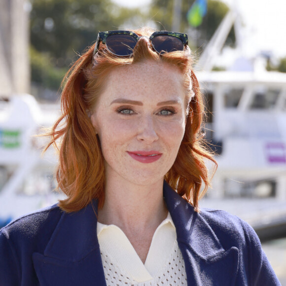 Audrey Fleurot au photocall de "Esprit d'hiver" lors de la 24ème édition du Festival de la Fiction TV de la Rochelle, le 15 septembre 2022. © Christophe Aubert via Bestimage 