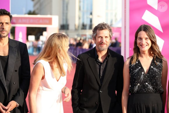 Le Jury: Maxime Nucci, Laure de Clermont-Tonnerre, Guillaume Canet (président du Jury), Rebecca Marder - Les célébrités arrivent à la cérémonie d'ouverture du 49ème Festival du Cinema Americain de Deauville, France, le 1er septembre 2023. © Denis Guignebourg/Bestimage 