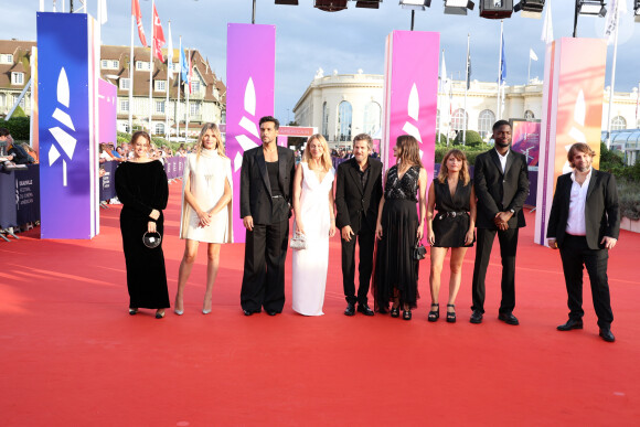 Le Jury: Anne Berest, Marina Hands, Maxime Nucci, Laure de Clermont-Tonnerre, Guillaume Canet (président du Jury), Rebecca Marder, Lea Mysius, Stéphane Bak et Alexandre Aja - Les célébrités arrivent à la cérémonie d'ouverture du 49ème Festival du Cinema Americain de Deauville, France, le 1er septembre 2023. © Denis Guignebourg/Bestimage 