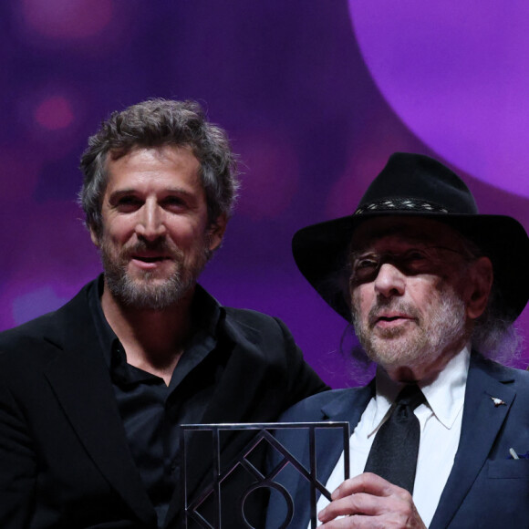 Guillaume Canet et Jerry Schatzberg lors de la cérémonie d'ouverture du 49ème Festival du Cinema Americain de Deauville, France, le 1er septembre 2023. © Denis Guignebourg/Bestimage 