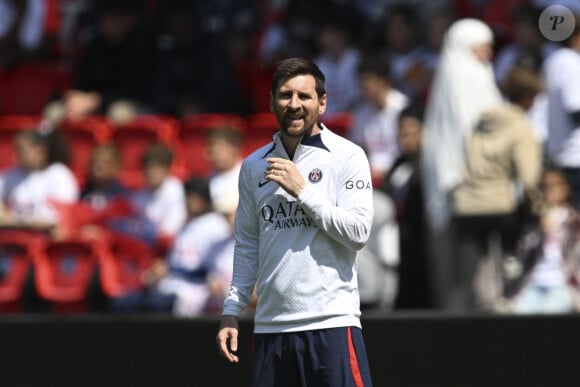 Lionel Messi (PSG) Lionel Messi (PSG) - Entrainement de l'équipe du Paris Saint-Germain (PSG) au Parc des Princes à Paris, France, le 24 mai 2023. © Jean-Baptiste Autissier/Panoramic/Bestimage