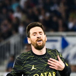 Lionel Leo Messi ( 30 - PSG ) - - Match de Ligue 1 Uber Eats "Auxerre - PSG (1-2)" au stade Abbé Deschamps, le 21 mai 2023.
