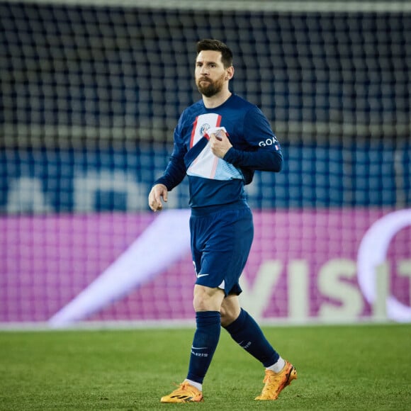 Lionel Leo Messi - Match de Football Ligue 1 Uber Eats PSG Vs Ajaccio (5-0) au Parc des Princes à Paris le 13 mai 2023. © Cyril Moreau / Bestimage