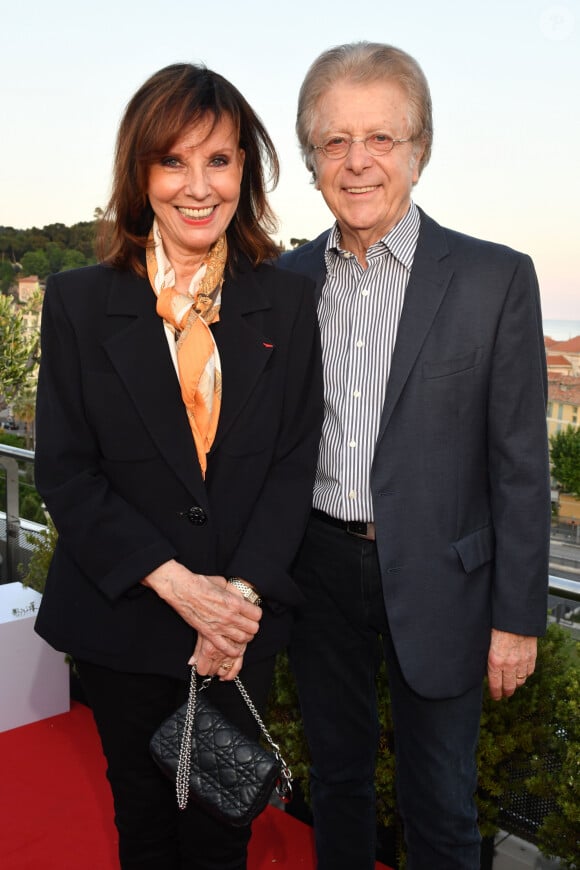 Exclusif - Denise Fabre et son mari Francis Vandenhende durant la soirée d'ouverture du 24ème Festival du Livre de Nice sur le toit terrasse de l'hôtel Aston la Scala, le 31 mai 2019.