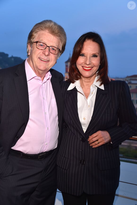 Exclusif - Denise Fabre et son mari Francis Vandenhende durant le dîner "Enfant Star et Match" au profit des enfants malades à l'hôtel Aston à Nice, le 13 mai 2017.