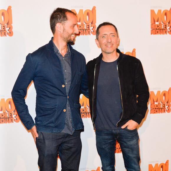 Arié Elmaleh (Voix de Dru) et son frère Gad Elmaleh (Voix de Gru) - Avant-première du film d'animation "Moi Moche et Méchant 3" au cinéma Gaumont Champs-Elysées Marignan à Paris, France, le 27 juin 2017. © Coadic Guirec/Bestimage 