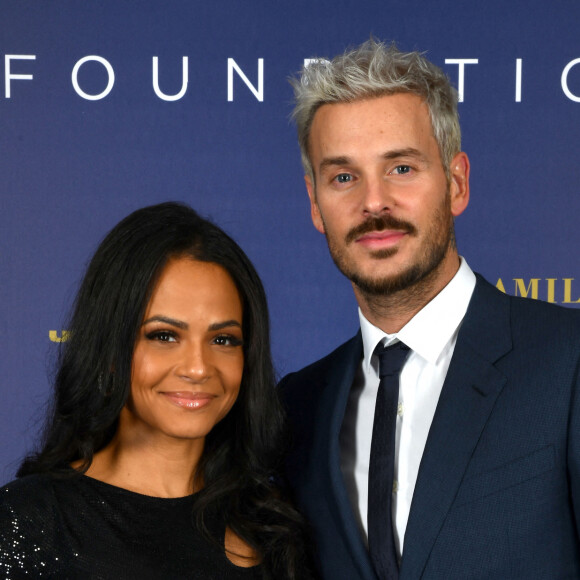 Exclusif - Christina Milian et son mari M. Pokora - Photocall du gala annuel de la Fondation Elina Svitolina au Yacht Club de Monaco. Le 2 décembre 2022 © Bruno Bebert / Bestimage