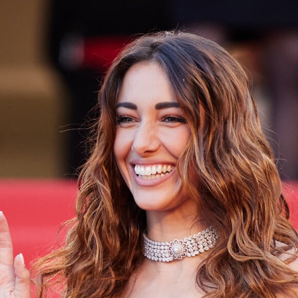 Delphine Wespiser (robe Christophe Guillarmé) - Montée des marches du film " Elémentaire " pour la cérémonie de clôture du 76ème Festival International du Film de Cannes, au Palais des Festivals à Cannes. Le 27 mai 2023 © Jacovides-Moreau / Bestimage 