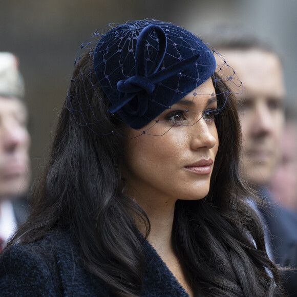 Meghan Markle, duchesse de Sussex, assiste au 'Remembrance Day', une cérémonie d'hommage à tous ceux qui sont battus pour la Grande-Bretagne, à Westminster Abbey, le 7 novembre 2019. 