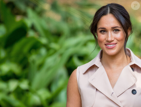 Le prince Harry, duc de Sussex, et Meghan Markle, duchesse de Sussex, se rendent à la réception des industries créatives et des entreprises à Johannesburg, le 2 octobre 2019. Sur place, le couple princier rencontre des représentants des milieux d'affaires britanniques et sud-africains dont des jeunes entrepreneurs locaux. 