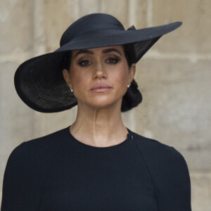 Meghan Markle avait menacé la famille royale juste avant la mort de la reine.
Meghan Markle - Procession du cercueil de la reine Elizabeth II d'Angleterre de Wesminster Hall où il était exposé au public, jusqu'à l'Abbaye de Westminster. Londres. 