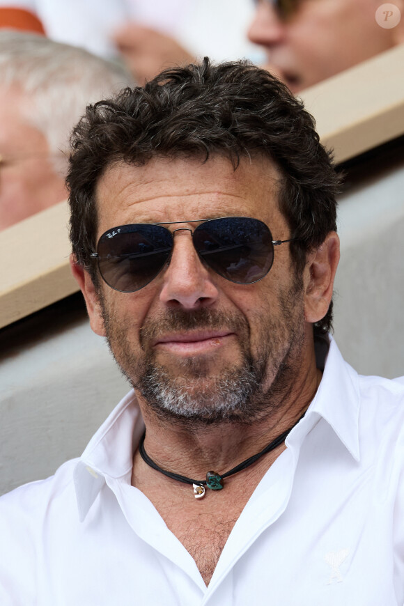 Patrick Bruel - Célébrités en tribunes des Internationaux de France de tennis de Roland Garros 2023 à Paris le 11 juin 2023. © Jacovides-Moreau/Bestimage 