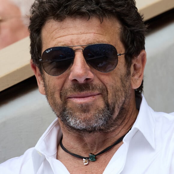 Patrick Bruel - Célébrités en tribunes des Internationaux de France de tennis de Roland Garros 2023 à Paris le 11 juin 2023. © Jacovides-Moreau/Bestimage 