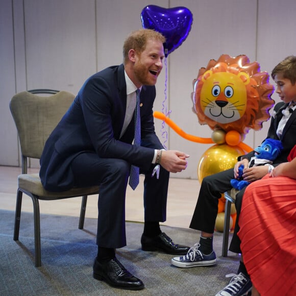 Le prince Harry, duc de Sussex, lors des WellChild Awards 2023 au Hurlingham Club, Ranelagh Gardens, à Londres, Royaume Uni, le 7 septembre 2023. 