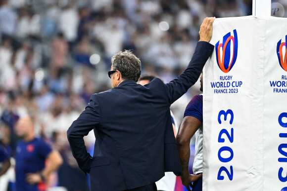 Fabien Galthié (entraîneur France) - Match d'ouverture de la coupe du monde de Rugby : La France l'emporte 27 à 13 face à la Nouvelle Zélande (All Blacks) au Stade de France à Saint-Denis le 8 septembre 2023. © Federico Pestellini / Panoramic / Bestimage