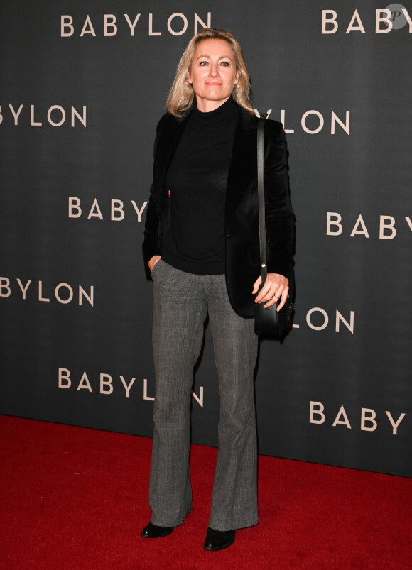 Anne-Sophie Lapix à la première du film "Babylon" au cinéma Le Grand Rex à Paris, France, le 14 janvier 2023. © Coadic Guirec/Bestimage 