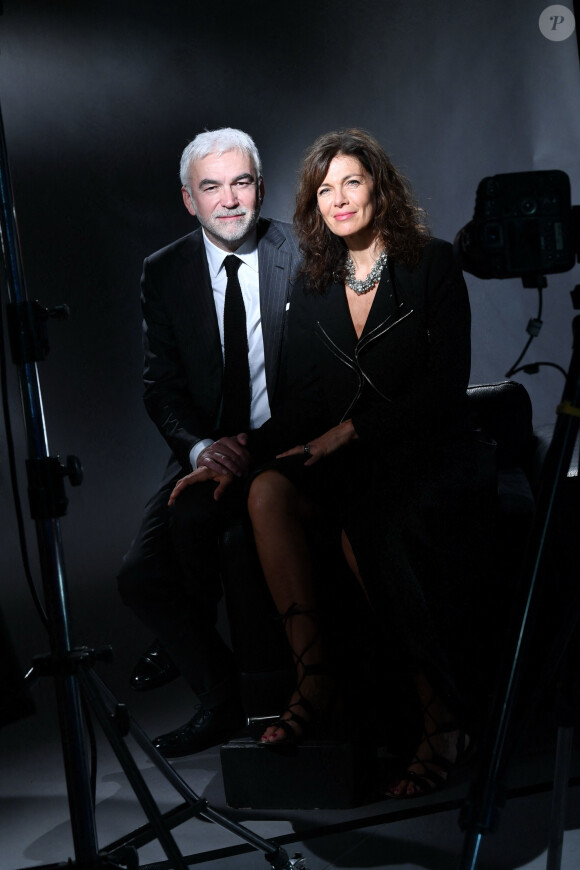 Pascal Praud et sa femme Catherine - Cérémonie de clôture du 7 ème Festival de cinéma et musique de film de La Baule, le 26 juin 2021.