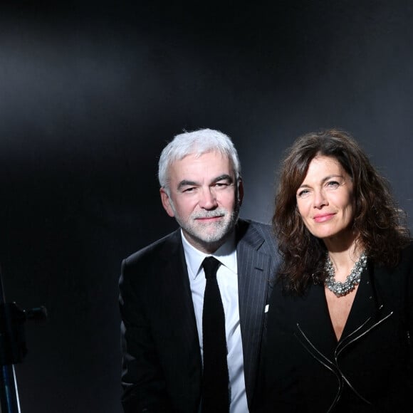 Pascal Praud et sa femme Catherine - Cérémonie de clôture du 7 ème Festival de cinéma et musique de film de La Baule, le 26 juin 2021.