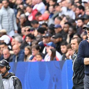 Soutenu par sa famille, il va devoir trouver un autre poste désormais ! 
Laurent Blanc (lyon) - Match de football Ligue 1 Uber Eats: Olympique Lyonnais contre Montpellier 5-4 à Lyon le 7 mai 2023. 