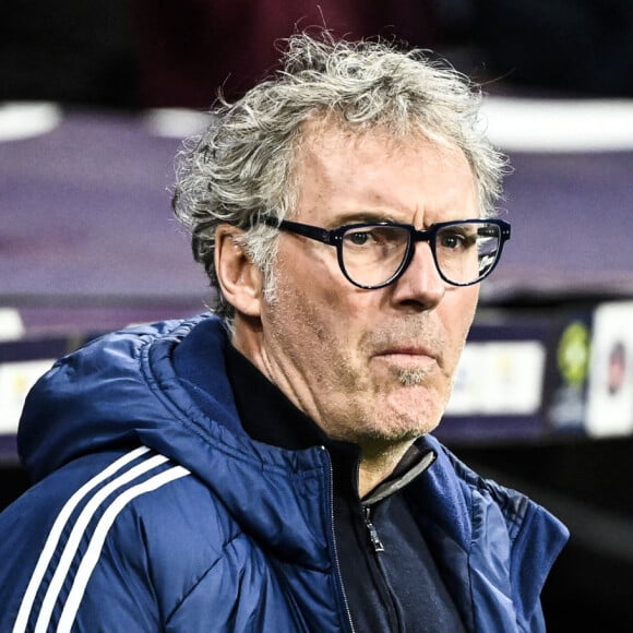 Laurent Blanc a été limogé de son poste. 
Laurent Blanc (ol) lors du match de championnat de Ligue 1 Uber Eats opposant le Toulouse FC (TFC) à l'Olympique Lyonnais (OL) au Stadium TFC à Toulouse, France. L'OL a gagné 2-1. © Thierry Breton/Panoramic/Bestimage 