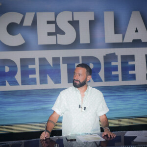 Exclusif - Cyril Hanouna - Sur le plateau de l'émission TPMP (Touche Pas à Mon Poste) présentée en direct par C.Hanouna et diffusée sur C8 - Paris le 04/09/2023 - © Jack Tribeca / Bestimage 