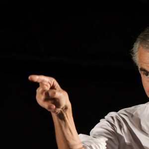 Bernard-Henri Lévy (BHL) - People à l'évènement "La Milanesiana 2020 - The Colors of our Life" à Milan, le 27 juillet 2020. 