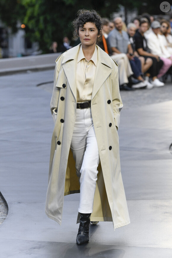 Audrey Tautou lors du défilé de mode Homme printemps-été 2023 Ami - Alexandre Mattiussi, au Sacré-Coeur à Paris, France, le 23 juin 2022. 