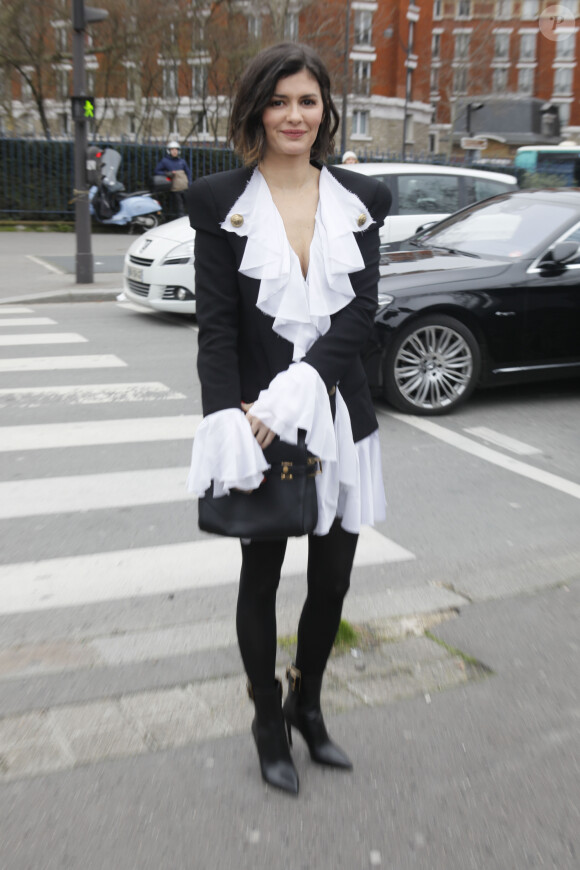 Audrey Tautou - Arrivées au défilé de mode prêt-à-porter automne-hiver 2020/2021 Balmain à Paris le 28 février 2020. 