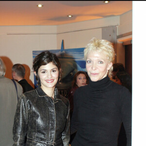 Tonie Marshall et Audrey Tautou, avant-première du film "Pas sur la bouche" au cinéma gaumont marignan.