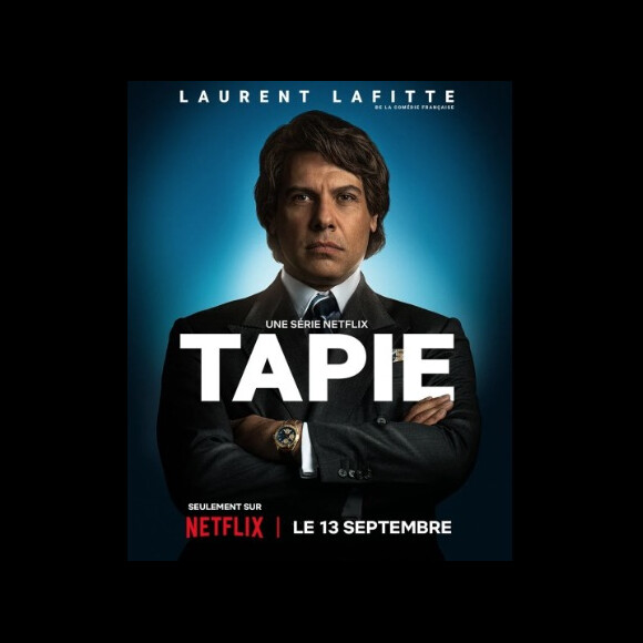 Laurent Lafitte dans la série Tapie, sur Netflix.