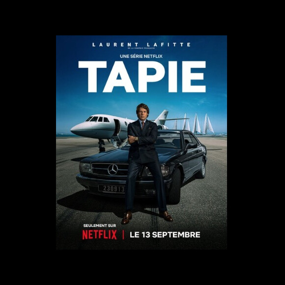Laurent Lafitte dans la série Tapie, sur Netflix.