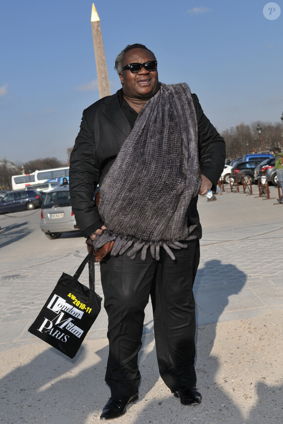 Magloire au défilé Lagerfeld (7 mars 2010)