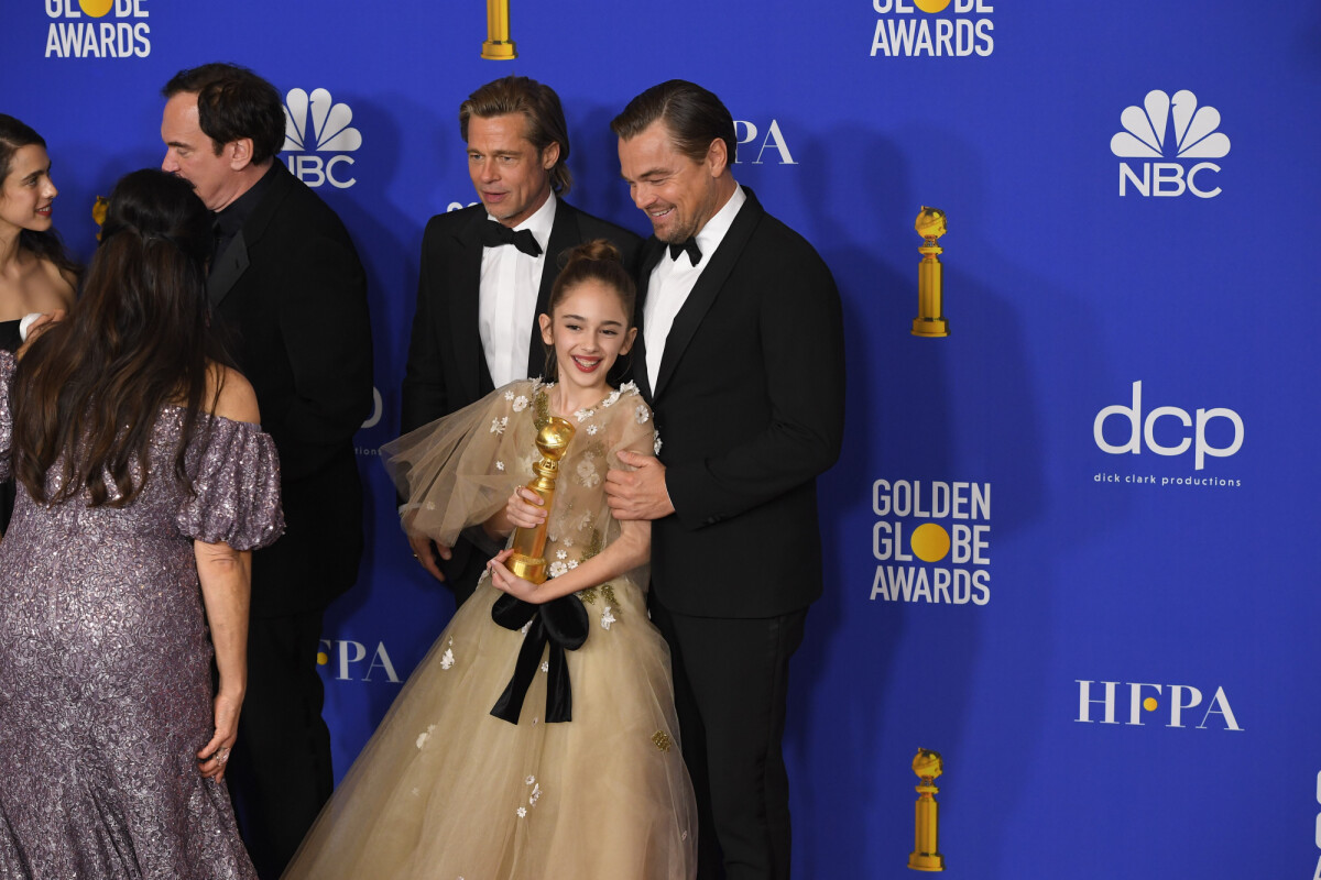 Photo Brad Pitt, Julia Butters et Leonardo DiCaprio Pressroom de la