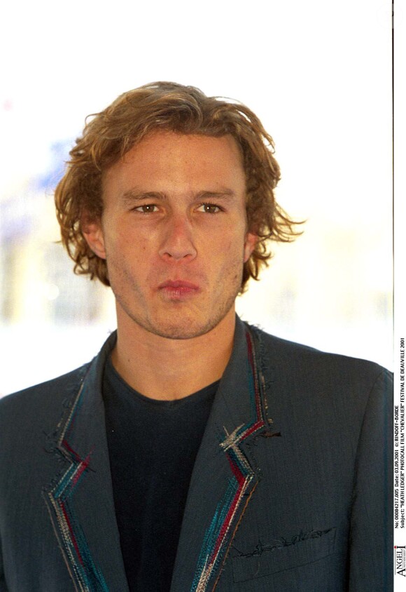Heath Ledger en 2001 à Deauville