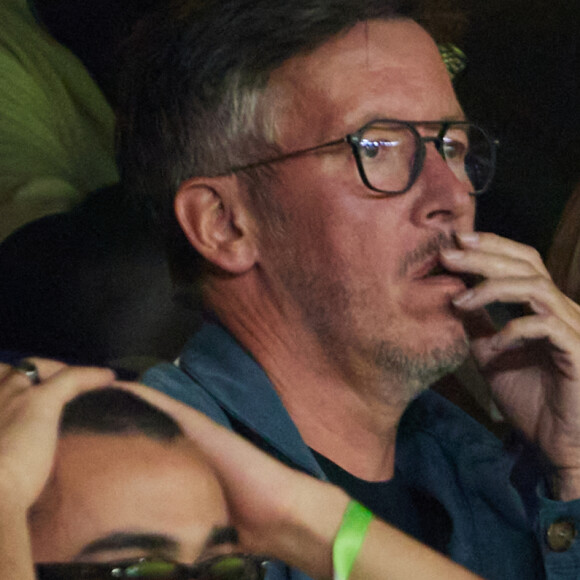 Jean-Luc Lemoine en tribunes lors du match de football Ligue 1 Uber Eats opposant le Paris Saint-Germain (PSG) à l'OGC Nice au Parc des Princes à Paris, France, le 15 septembre 2023. Nice a gagné 3-2. © Cyril Moreau/Bestimage 