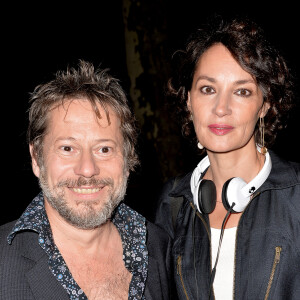 Ensemble, ils auront deux enfants : Antoine et Pierre. C'est pour eux que les ex-amoureux ont tenté de rester en bons termes. 
Mathieu Amalric et Jeanne Balibar - Avant-première du film "Barbara" à la cinémathèque française de Paris, France, le 4 septembre 2017. 