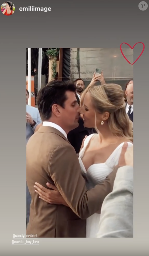 Sandy Héribert a épousé son compagnon. Instagram