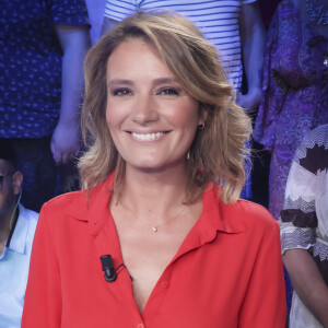 Une telle modification de son emploi du temps lui a permis de passer plus de temps avec sa famille qu'elle ne voyait pas énormément quand elle travaillait lors des matinales. 
Exclusif - Pascale De La Tour Du Pin - Sur le plateau de l’émission TPMP (Touche Pas à Mon Poste) présentée en direct par C.Hanouna et diffusée sur C8 - Paris le 04/09/2023. 