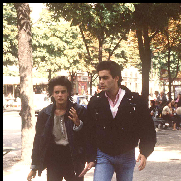 Stéphanie de Monaco et Anthony Delon à Paris le 1er décembre 1998.
