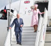 Le roi Charles III d'Angleterre et la reine consort Camilla Parker Bowles - Arrivées du roi d'Angleterre et de la reine consort à l'aéroport de Orly à Paris, à l'occasion de leur visite officielle de 3 jours en France. Le 20 septembre 2023 