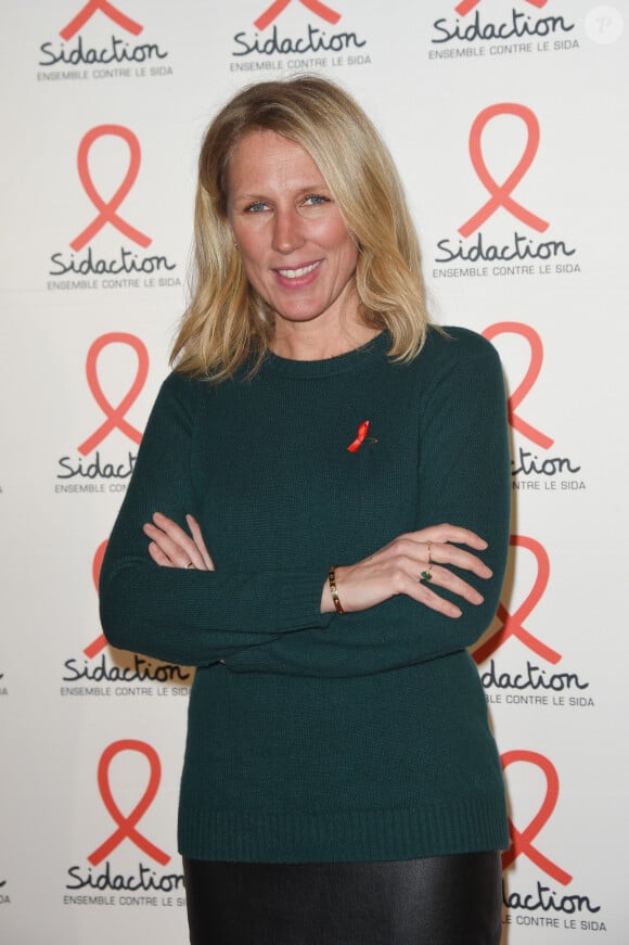 Agathe Lecaron - Soirée de présentation de la prochaine édition du Sidaction 2018 au musée du Quai Branly - Jacques Chirac à Paris, France, le 5 mars 2018. © Coadic Guirec/Bestimùage 