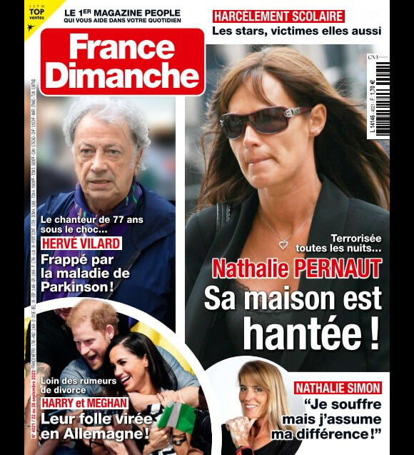 Nathalie Pernault en couverture de "France Dimanche", vendredi 22 septembre 2023.