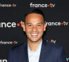 Mohamed Bouhafsi au photocall pour la conférence de presse de rentrée de France TV à la Grande Halle de la Villette à Paris, France, le 11 juillet 2023. © Coadic Guirec/Bestimage 