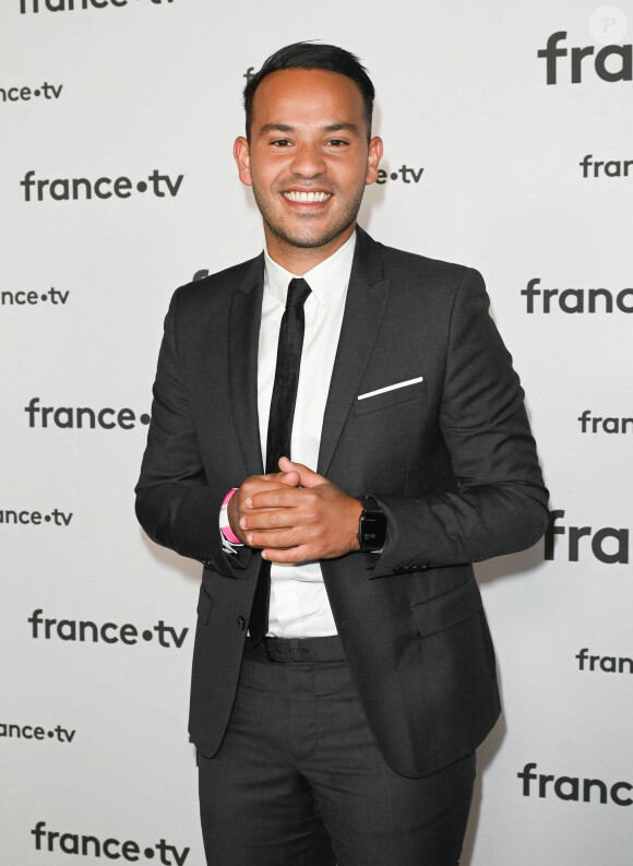 Mohamed Bouhafsi au photocall pour la conférence de presse de rentrée de France TV à la Grande Halle de la Villette à Paris, France, le 6 juillet 2022. © Coadic Guirec/Bestimage 