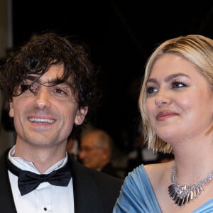 Florian Rossi et sa compagne Louane Emera - Montée des marches du film " The Idol " lors du 76ème Festival International du Film de Cannes, au Palais des Festivals à Cannes. Le 22 mai 2023 © Olivier Borde / Bestimage 